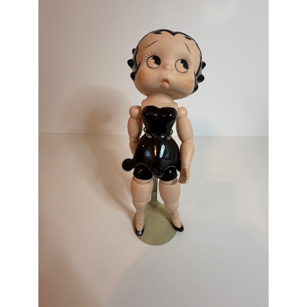 Vintage Betty Boop Ceramic Porcelain Jointed Bisque Doll from 1980's